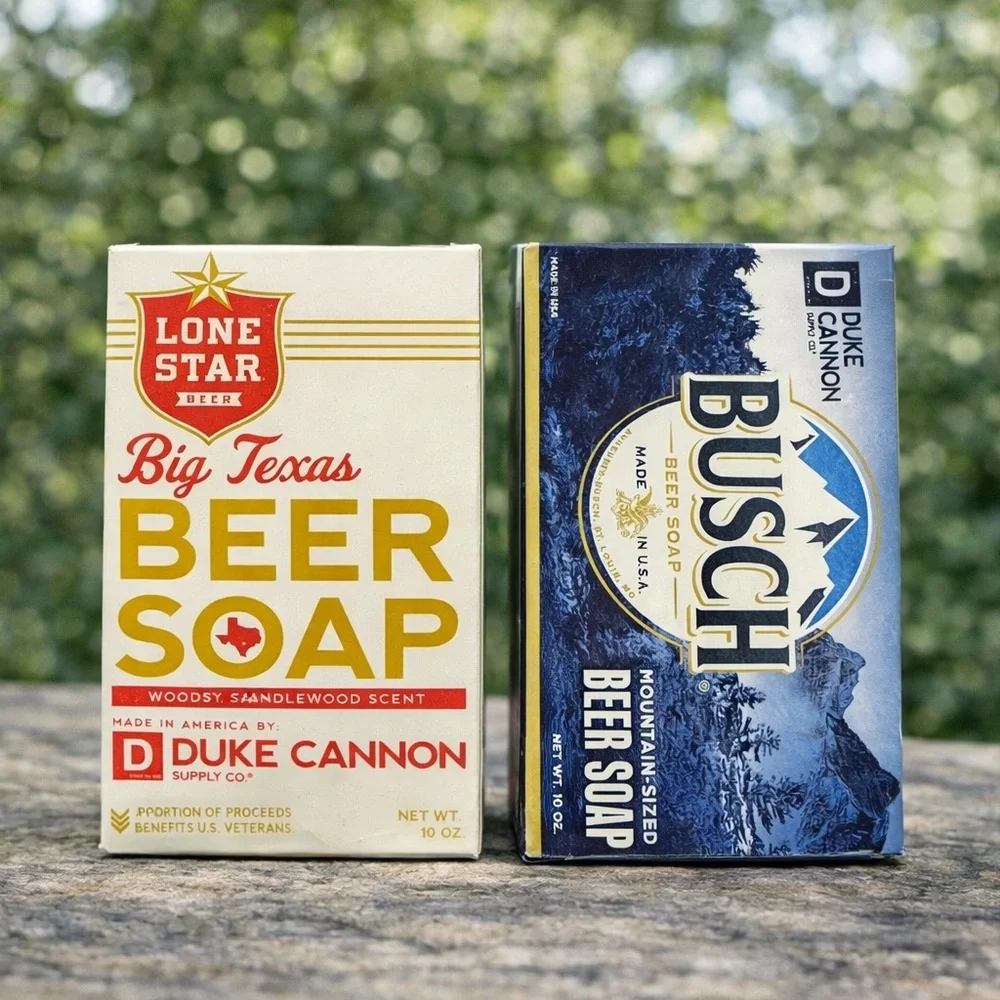 Duke Cannon Men’s Grooming Bundle Beer Soap + Thick Hair Shampoo Gift Set